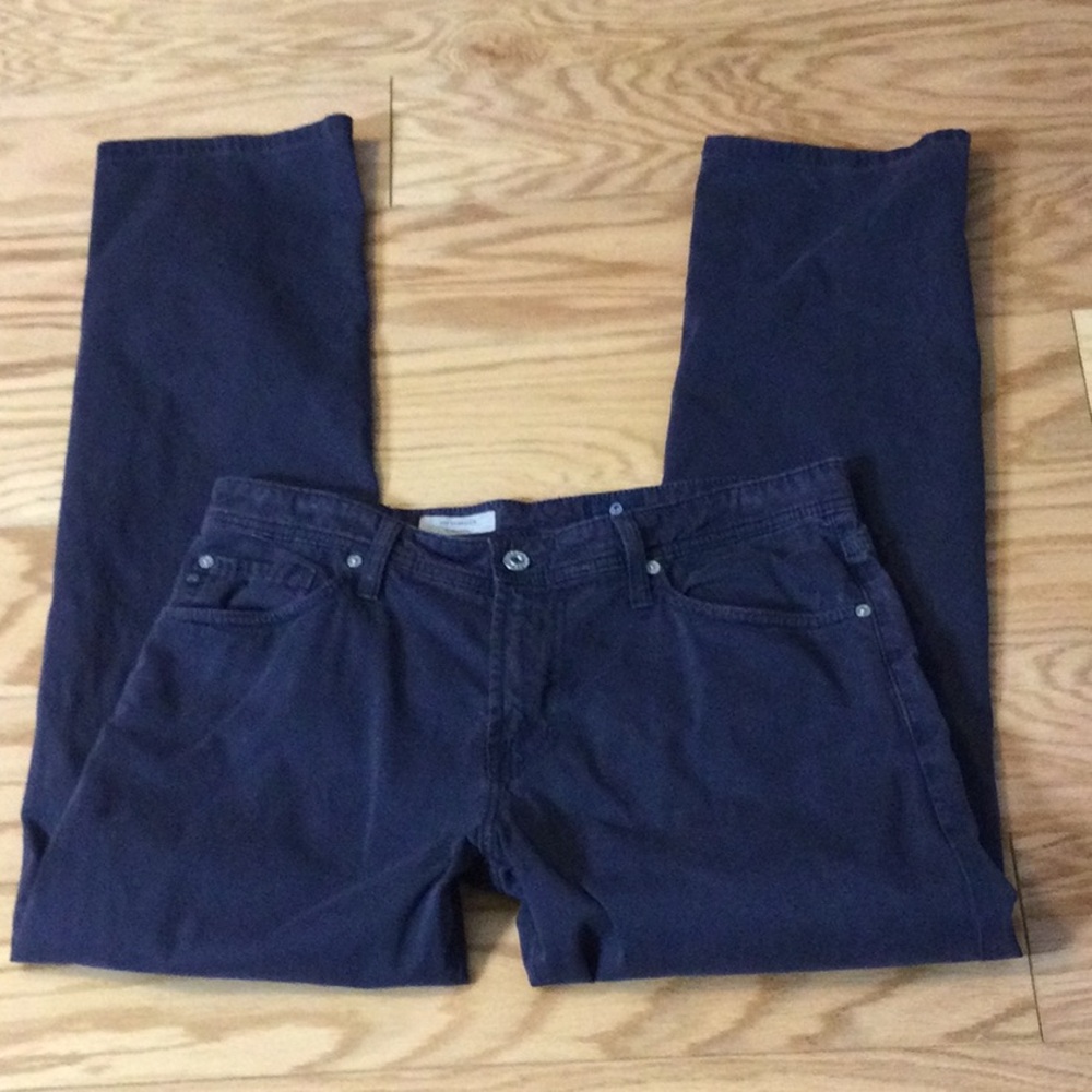 33x32 Adriano Goldschmied (AG) Classic Deep Navy Graduate Straight-Leg Pants